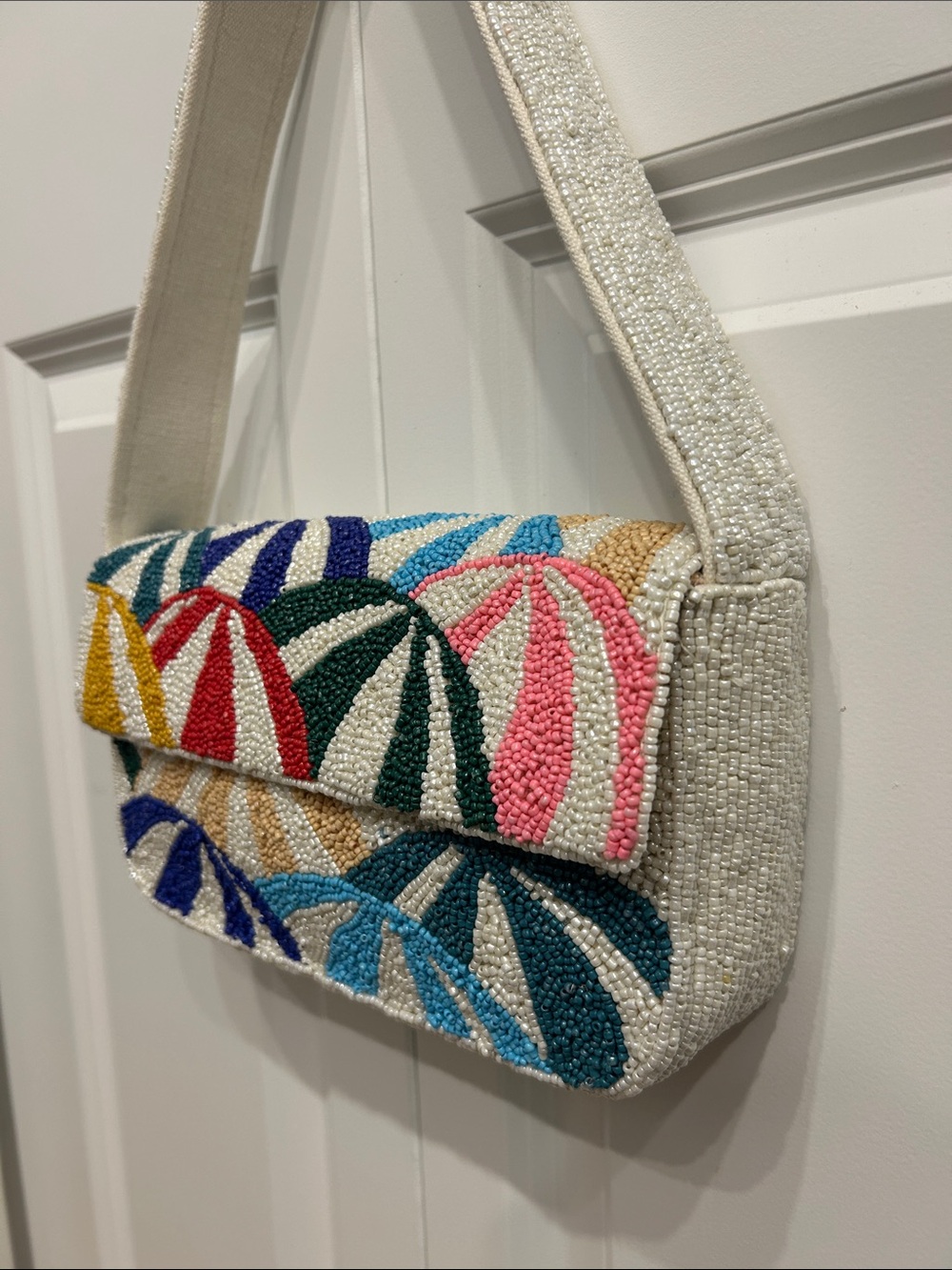 Sol And Mer Beaded Umbrella-Pattern Shoulder Bag - Picture 2 of 4